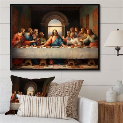 “The Last Supper” – een meesterwerk van spirituele reflectie en surrealistische visioenen